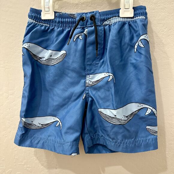 Tea Collection Blue Whales Swim Trunks - Picture 1 of 7